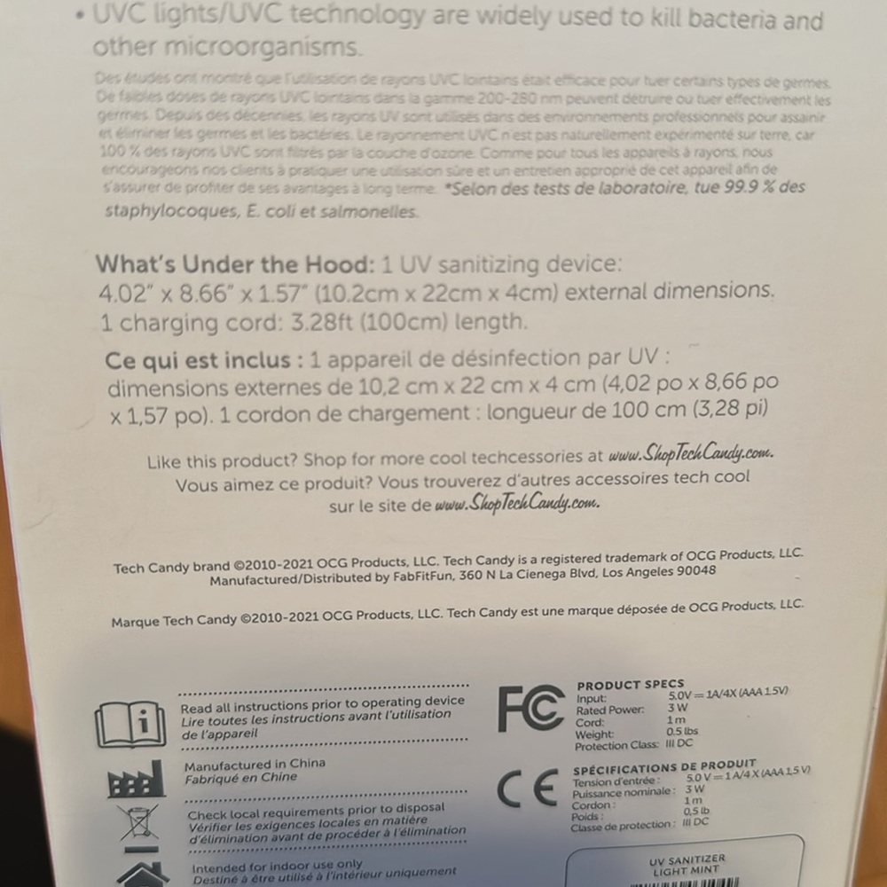 UV Sanitizing Device - Picture 5 of 6